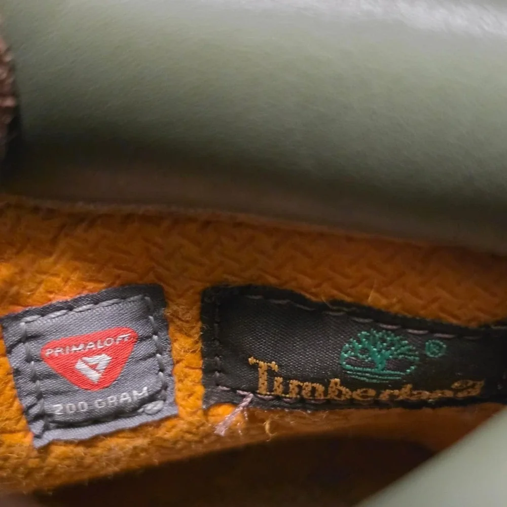 Timberland brown & orange boots size US 3
